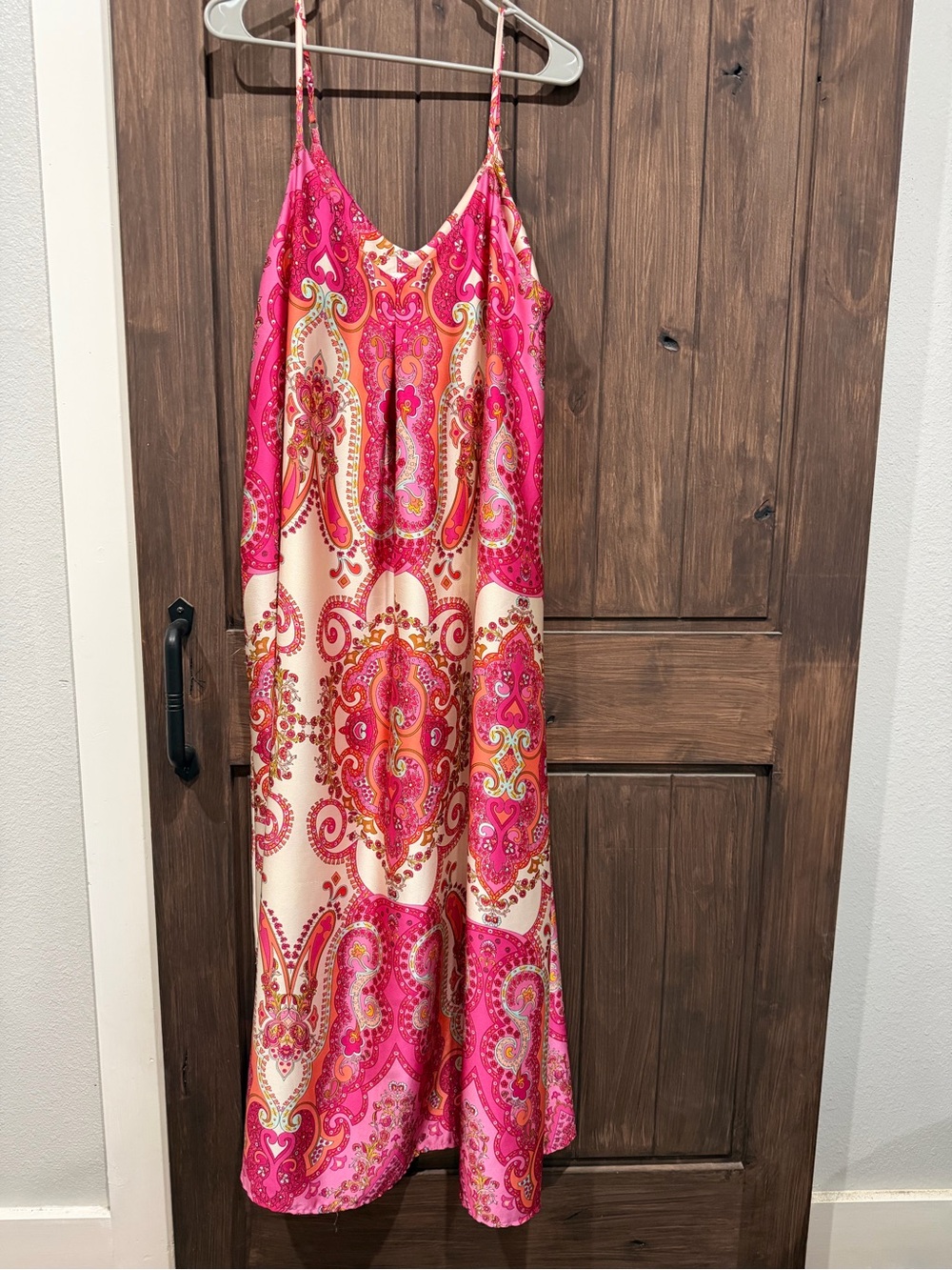 Molly Bracken Pink Paisley Maxi Dress